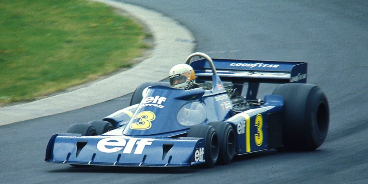 RARE Burago 1/14 Tyrrell P34/2 F1 6 Roues - Bleu ELF (occasion, Sans Boîte)