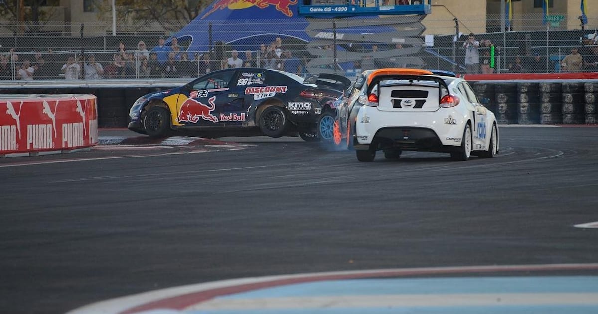 Global Rallycross Cars Attack the Las Vegas Strip