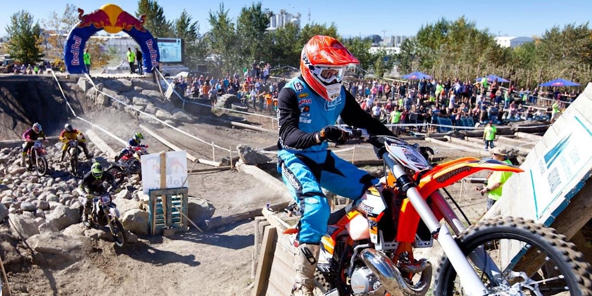 Endurocross Racers Tackle Red Bull Rocks & Logs