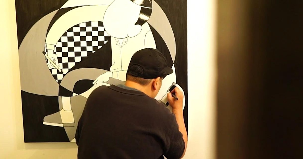 ESOW graffiti　ユニークピース　石　ペインティング esow
