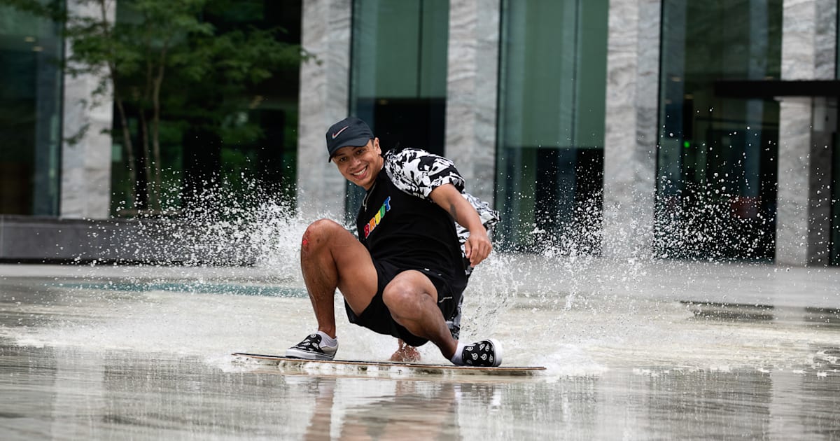 Skimboarden door Nederland met Adrien Raza