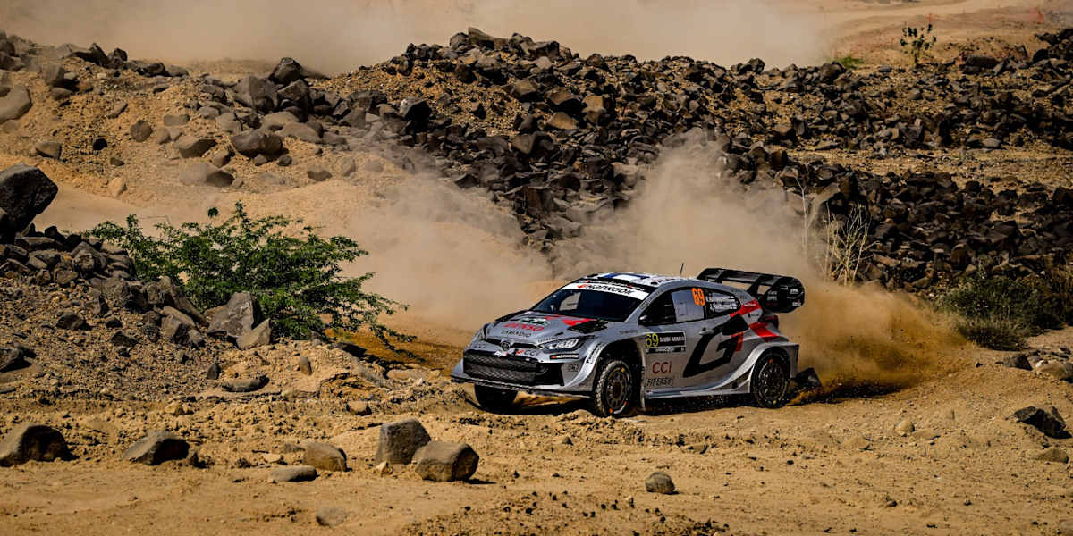 Rovanperä fires first shot as WRC showdown begins on Saudi shakedown