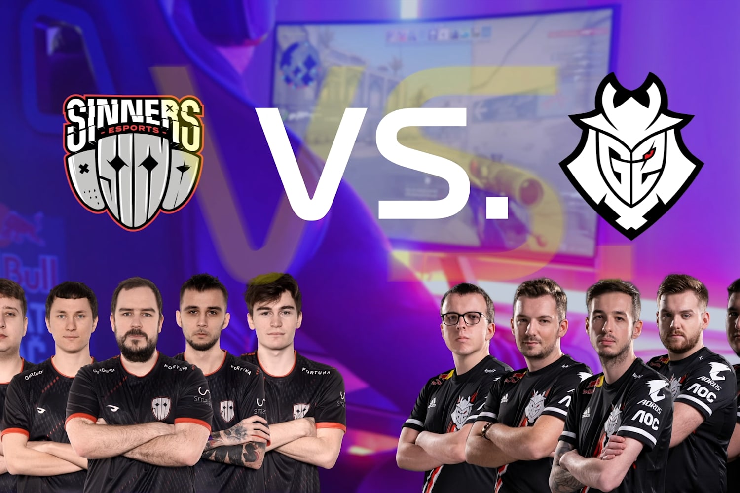 Report a záznam z CS:GO showmatche SINNERS x G2 Esports