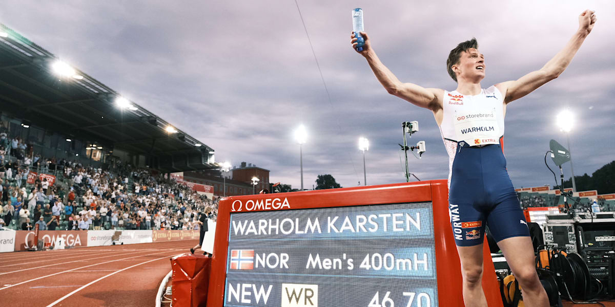 Karsten Warholm breaks 400m hurdles world record news