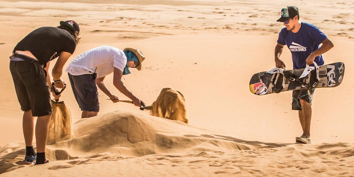 Behind the scenes of Dune Freestyle sandboarding film