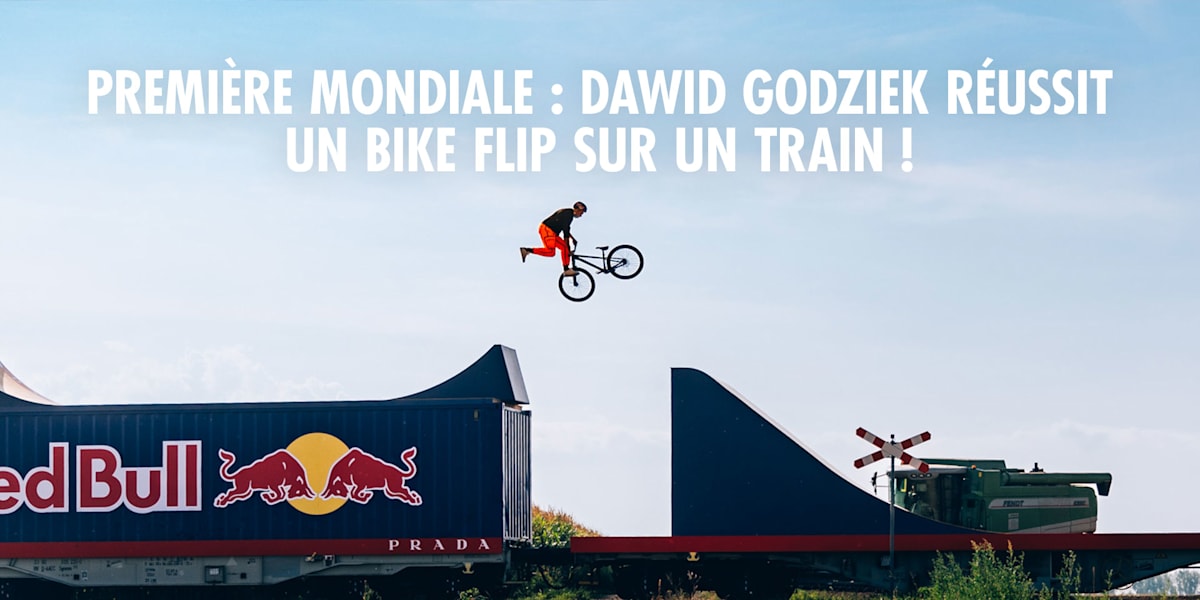 Dawid Godziek ride sur un train en marche: regardez la vidéo