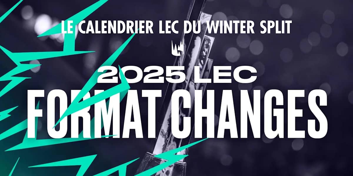 LEC Winter Split 2025 calendrier des matchs et format ! LoL