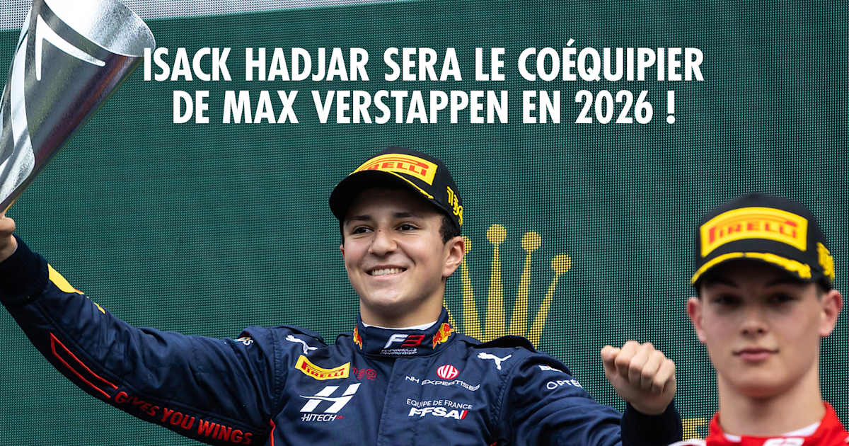 F1 : Isack Hadjar rejoint Red Bull Racing avec Verstappen