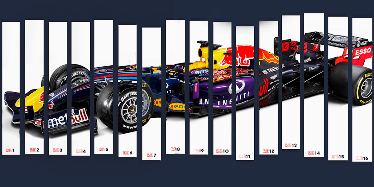 Coleccion De Coches De Red Bull Racing Formula 1