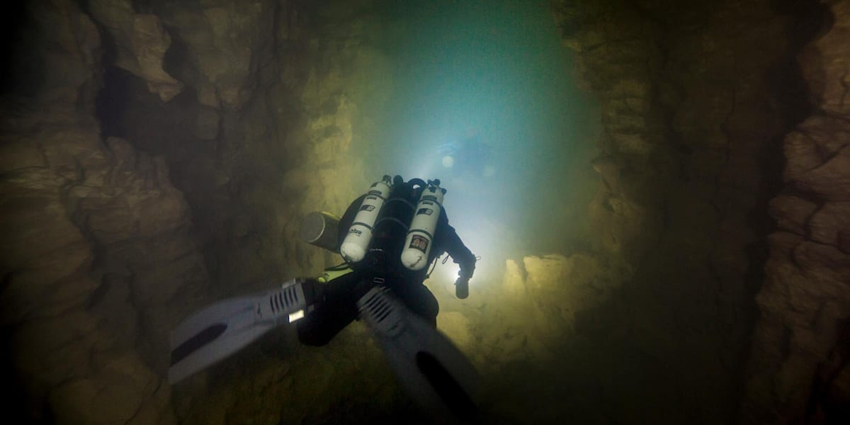 Deepest cave dive in the Dominican Republic by Widmann