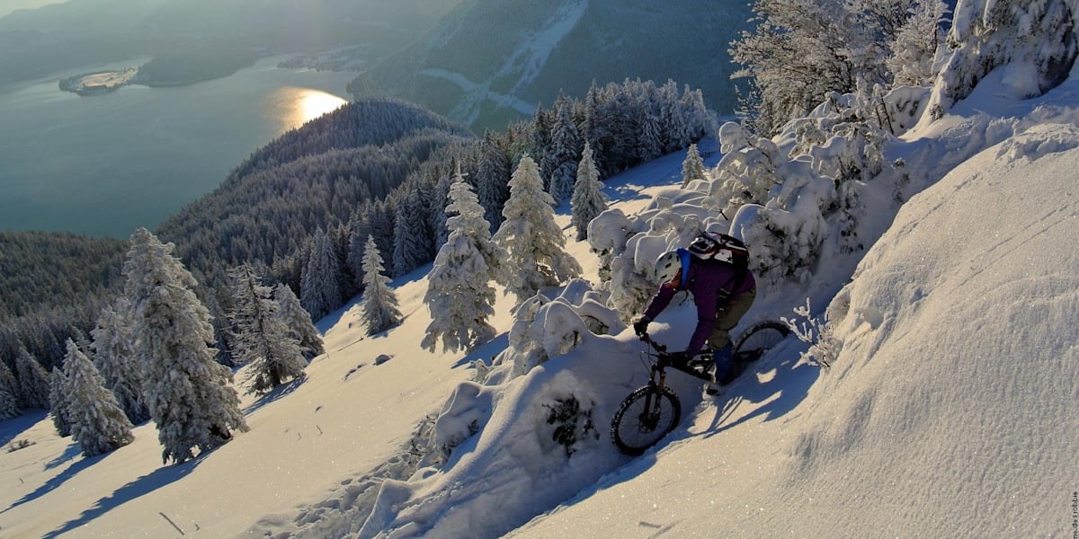 Mountain biking in snow How to get your powder kicks