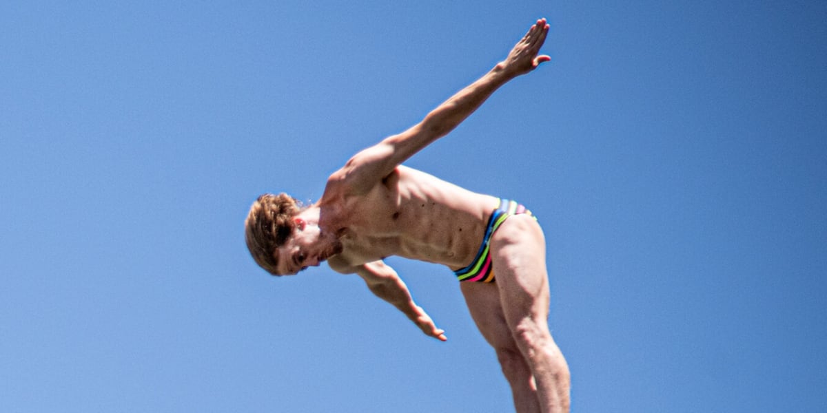 Plongeon de Gary Hunt au Red Bull Cliff Diving Beyrouth