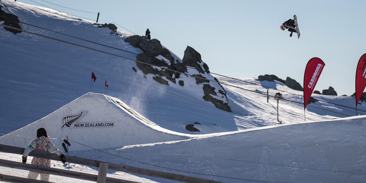 Snowboarder Miyabi Onitsuka in New Zealand