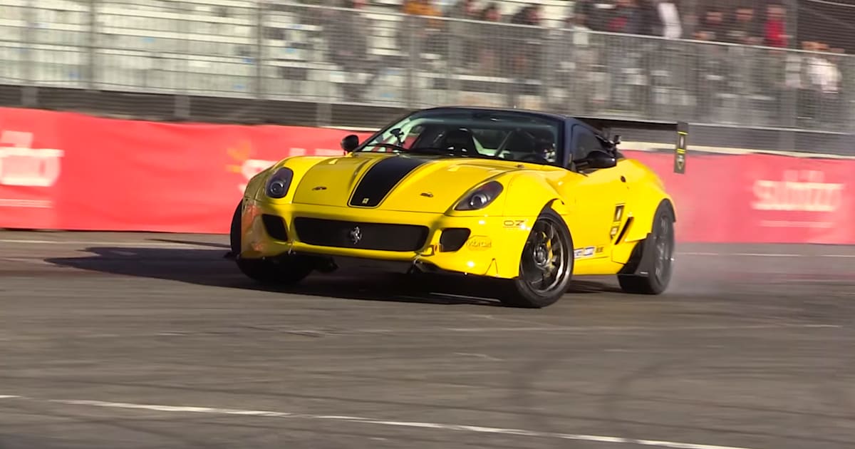 ふじたろう ドリフト仕様のFerrari 599が放つエキゾーストサウンド！