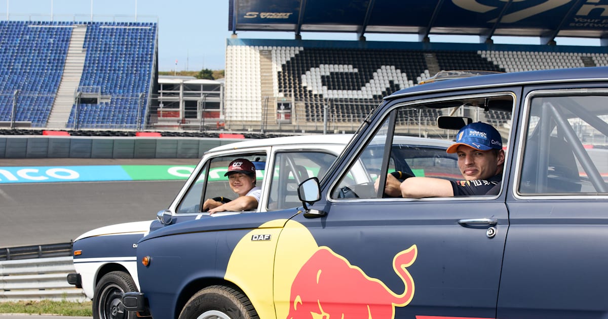 Red Bull Reverse】：マックス・フェルスタッペンと角田裕毅がバック