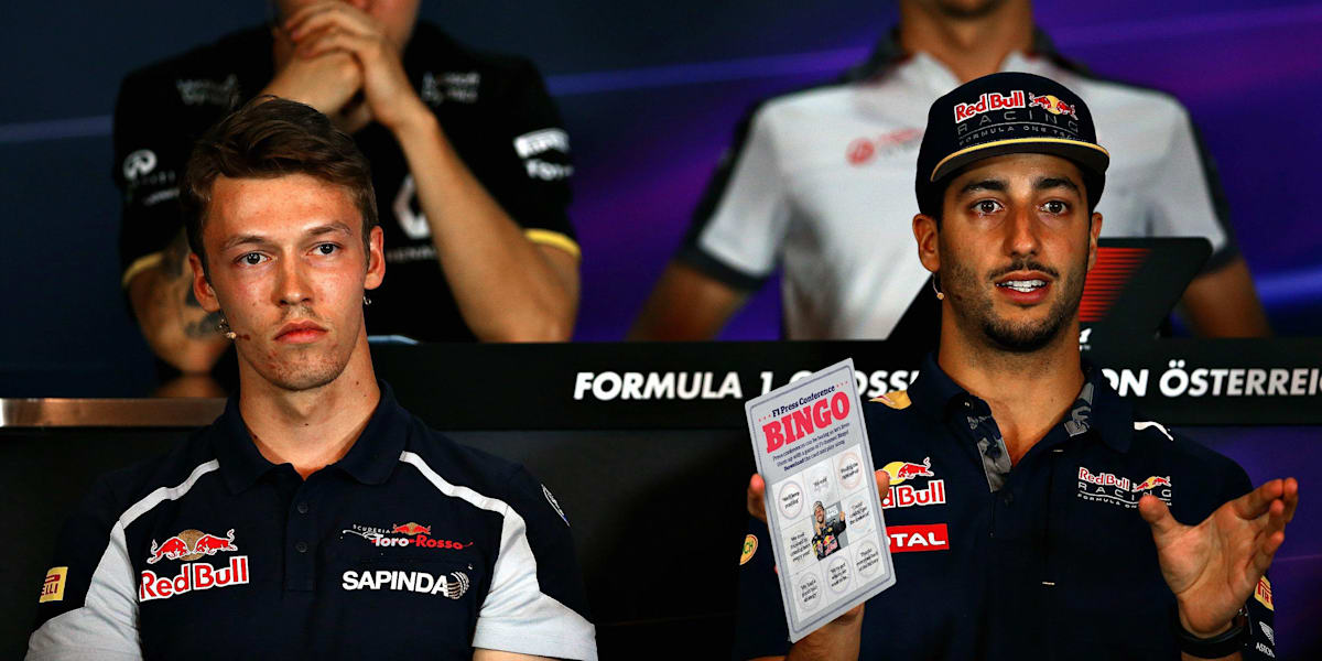 F1 press conferences: Play F1 Bingo | Red Bull