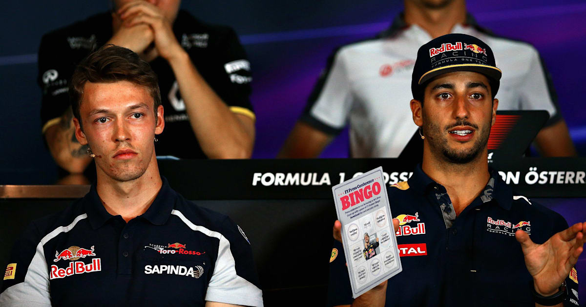 F1 Press Conferences Play F1 Bingo Red Bull