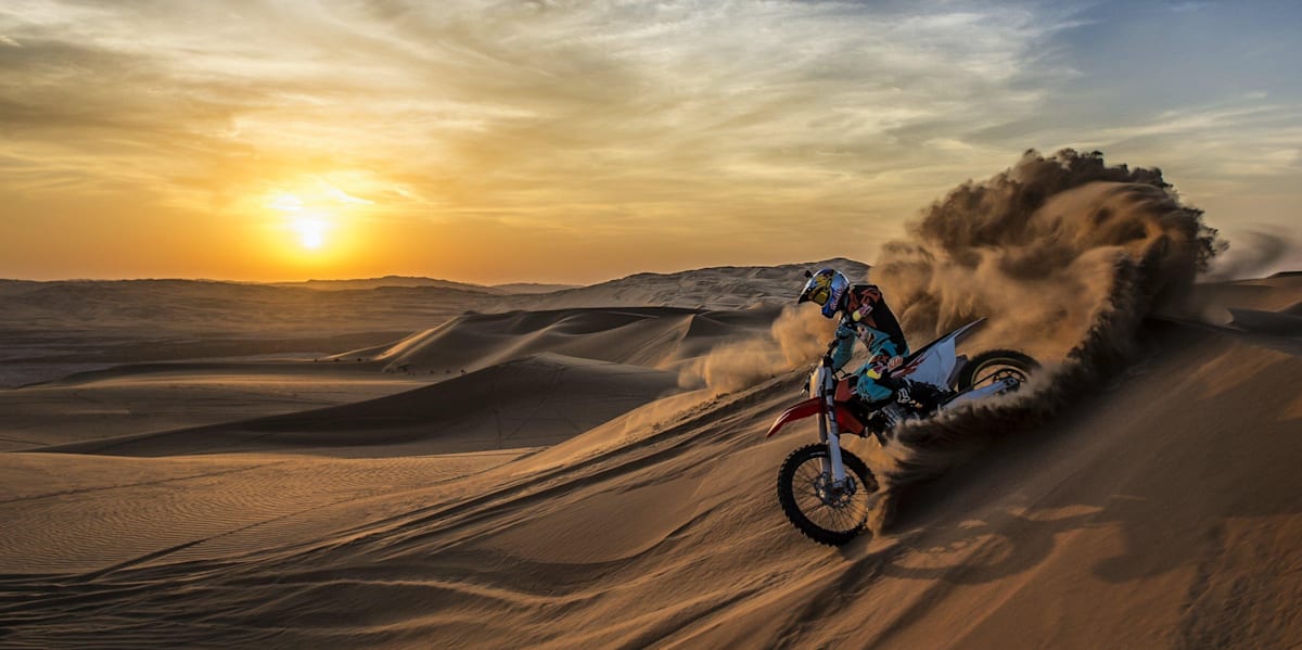 Riding in sand dirt new arrivals bike
