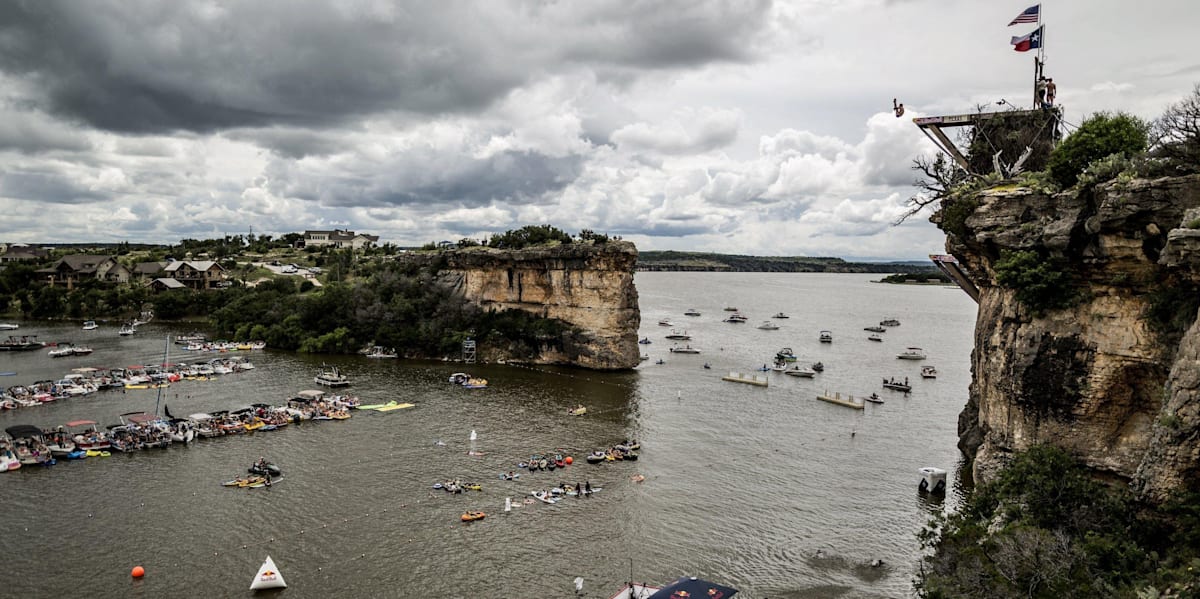 Red Bull Cliff Diving Texas 2016 report, foto a video