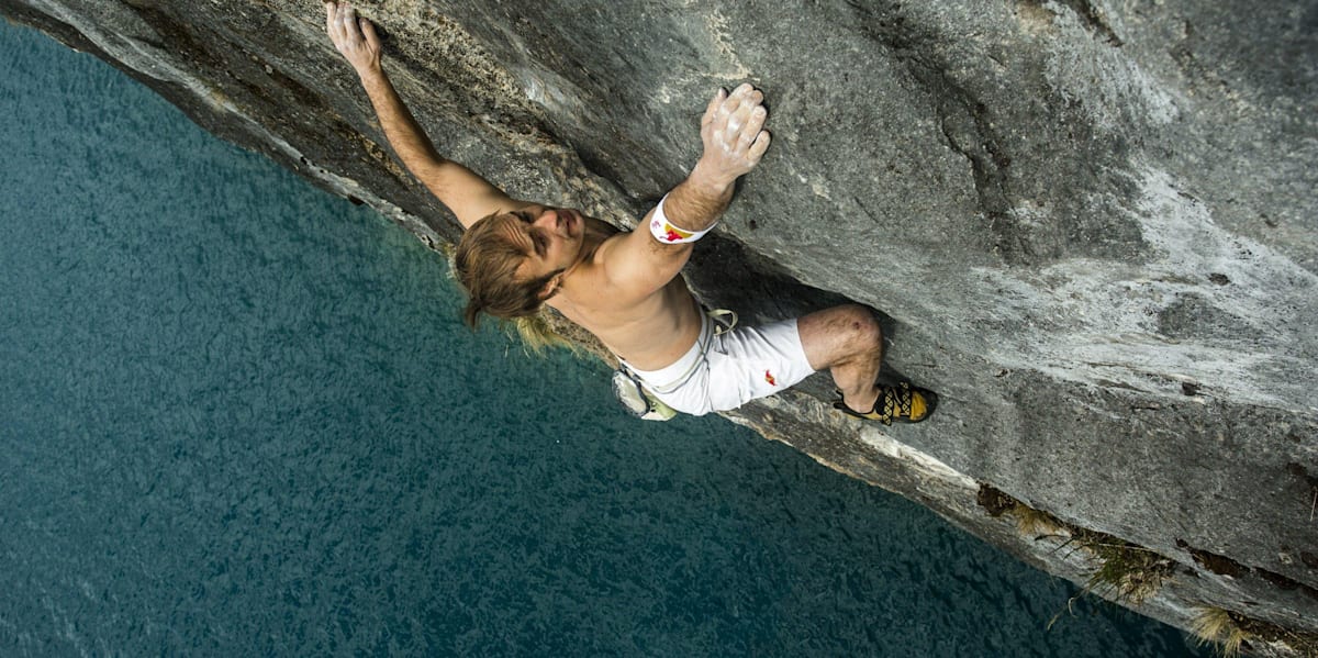 DeepwaterSoloing Klettern über Wasser