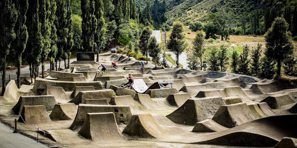 Dirt jump trails Matt Jones tests out the Gorge Road
