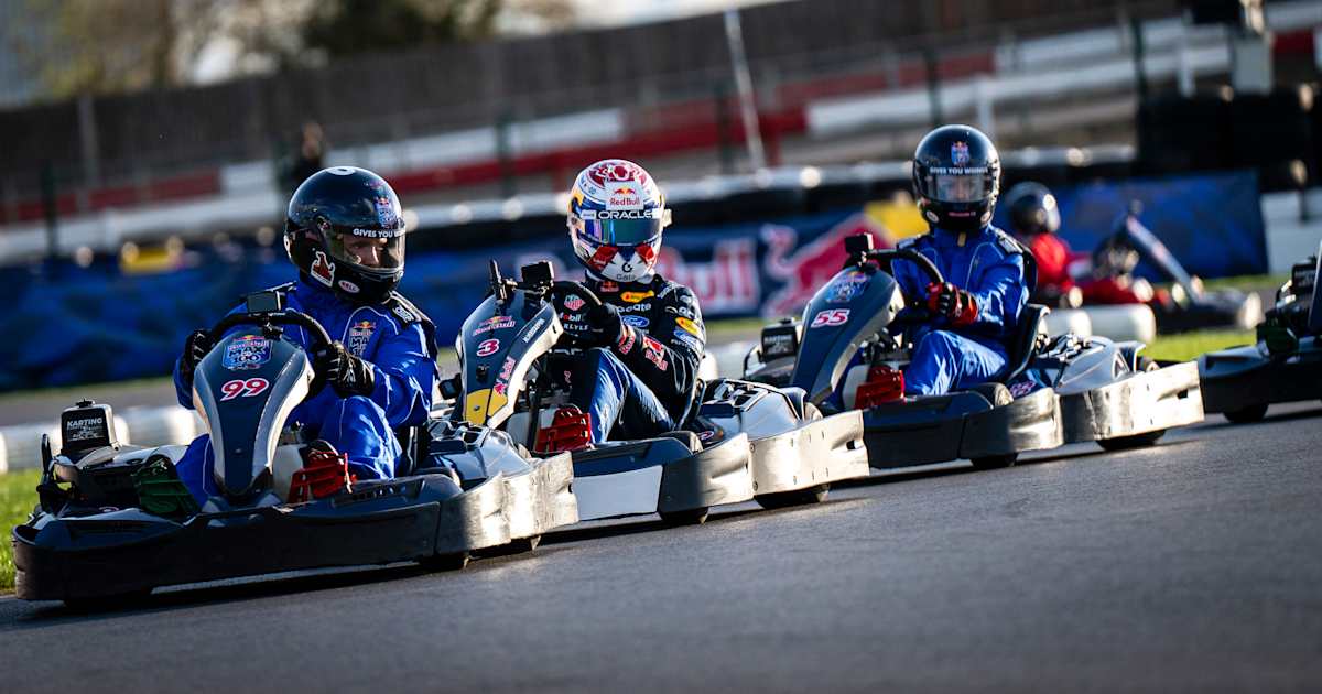 Max Verstappen wins karting event at Silverstone from 101st