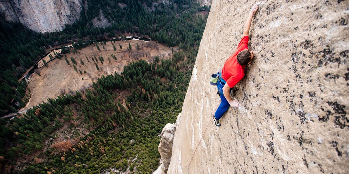 Скала el Capitan скалолаз