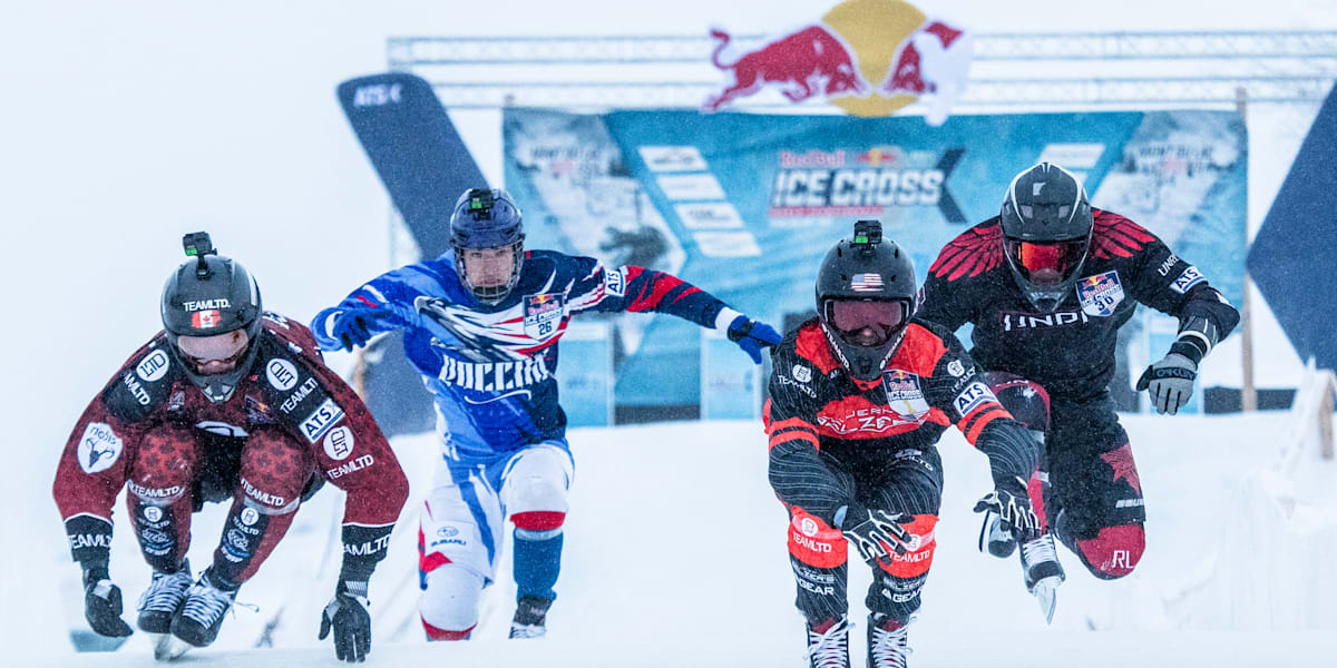 Red Bull Ice Cross 201920 Mont du Lac men winning run