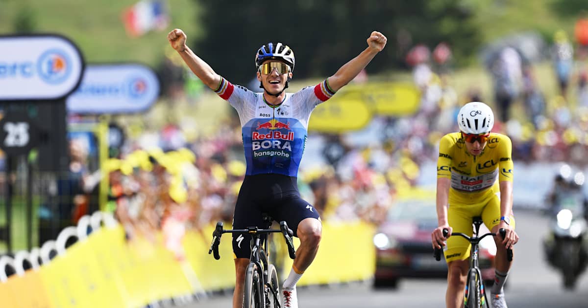 Remco Evenepoel grabs Tour stage win 