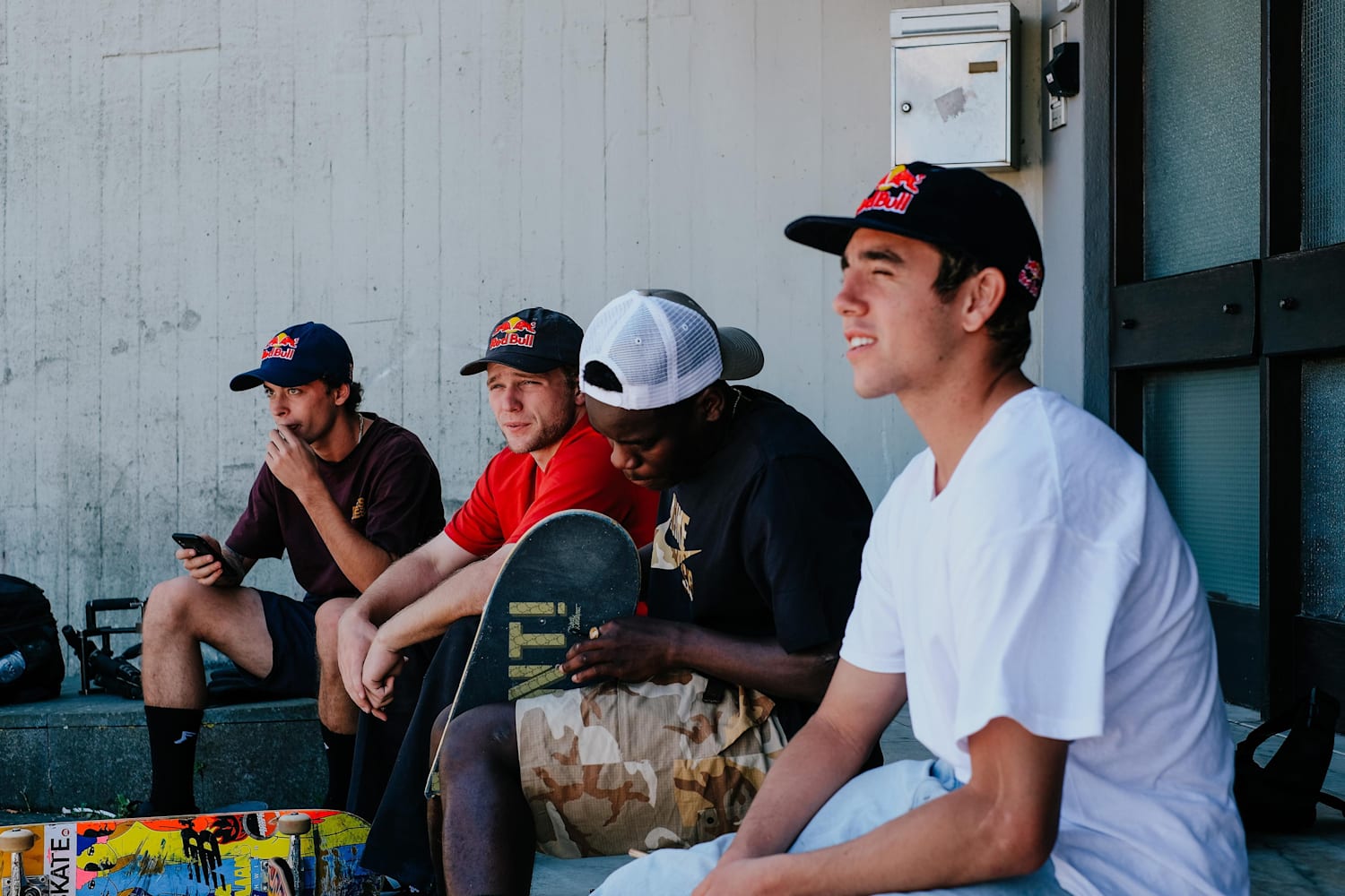 Red bull skate cap clearance