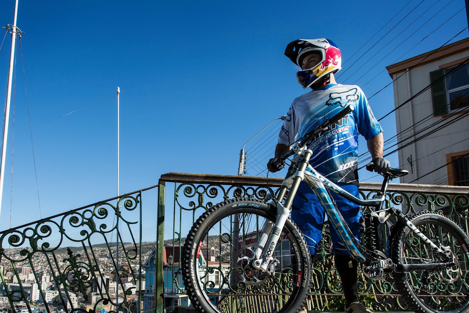 Watch a Crazy Mountain Bike Urban Downhill POV