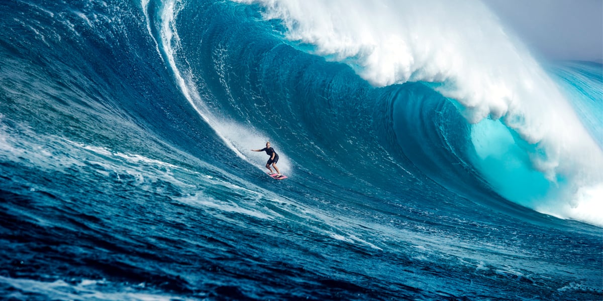 Red Bull Magnitude Female Big Wave surfer profile