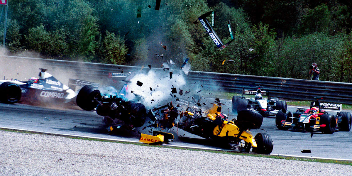 Nick Heidfeld looks back on his crash with Takuma Sato
