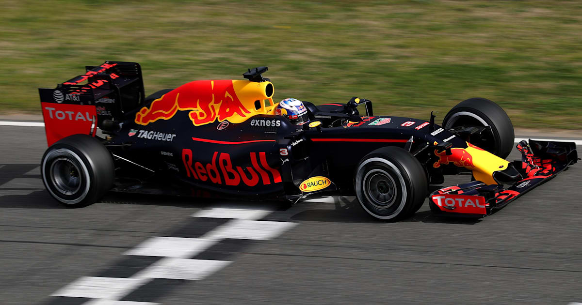 The Red Bull RB12 in action in Barcelona