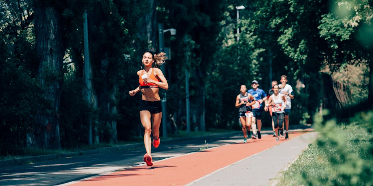 FEMALE Ultra Marathon Runner Vinyl Decal Sticker B LIFE IS HARD RUN HARDER 