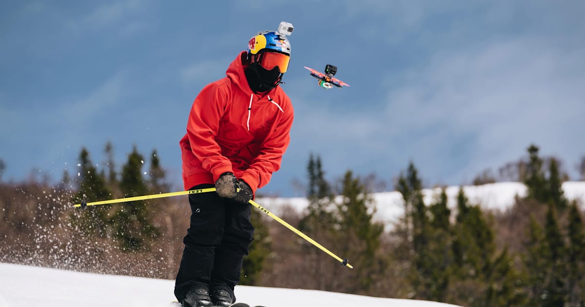 Unrailistic 2.0: freeskiing rail drone clip – extra