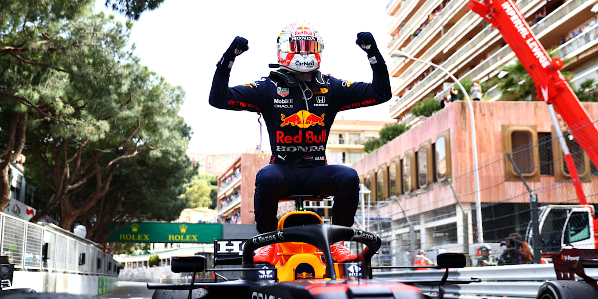 Celebrating Max Verstappen's Monaco Victory