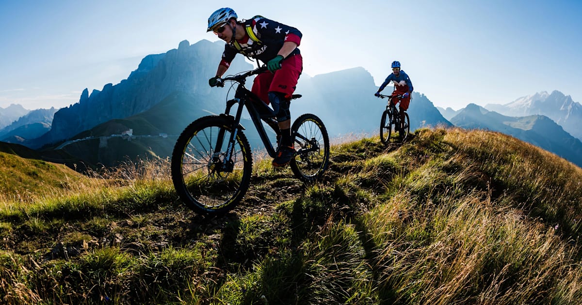 Cycling mountain top