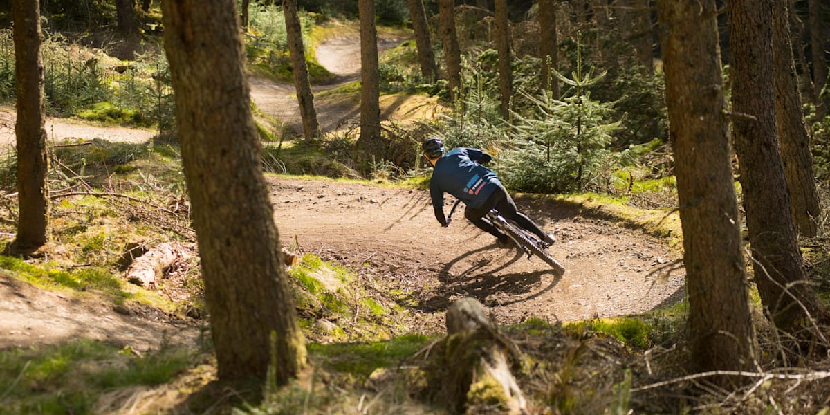 Downhill bike track clearance