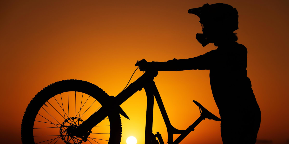 Mountain biking at night cheap