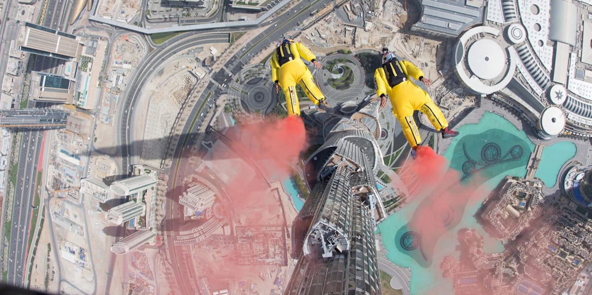 Burj Khalifa Pinnacle BASE Jump