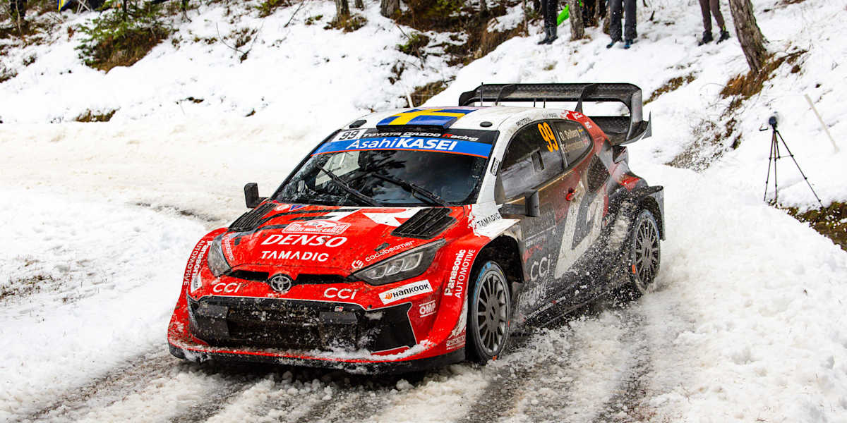 Solberg weathers the Monte snow to retain control on Saturday morning