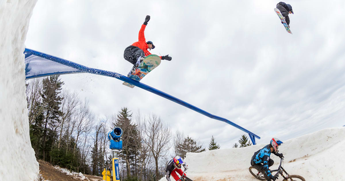 Last Chair, First Run: Mountain biking and snowboarding
