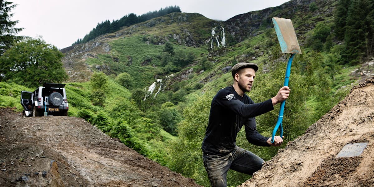 Mountain bike trail construction hot sale