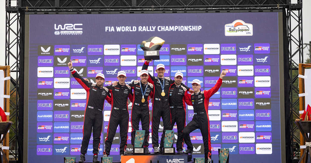 Ogier wins rain-hit Rally Japan to set up WRC title showdown