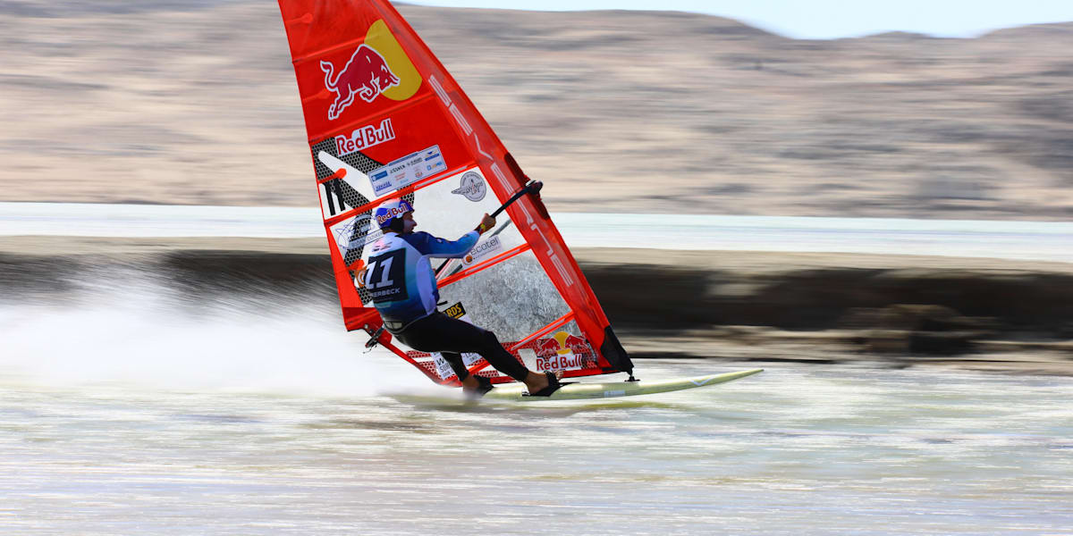 Björn Dunkerbeck hits windsurfing top speed of 103kph