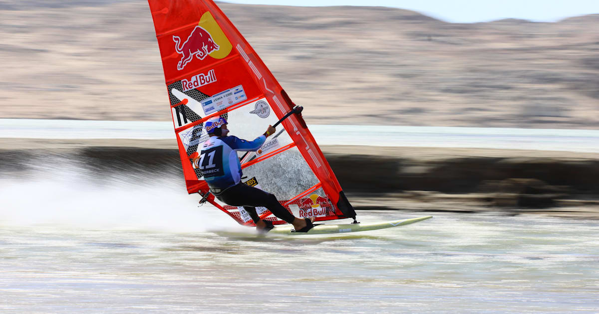 Björn Dunkerbeck hits windsurfing top speed of 103kph