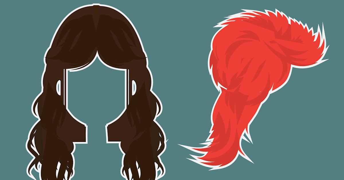 Illustrated evolution of rock n roll hairstyles +list+