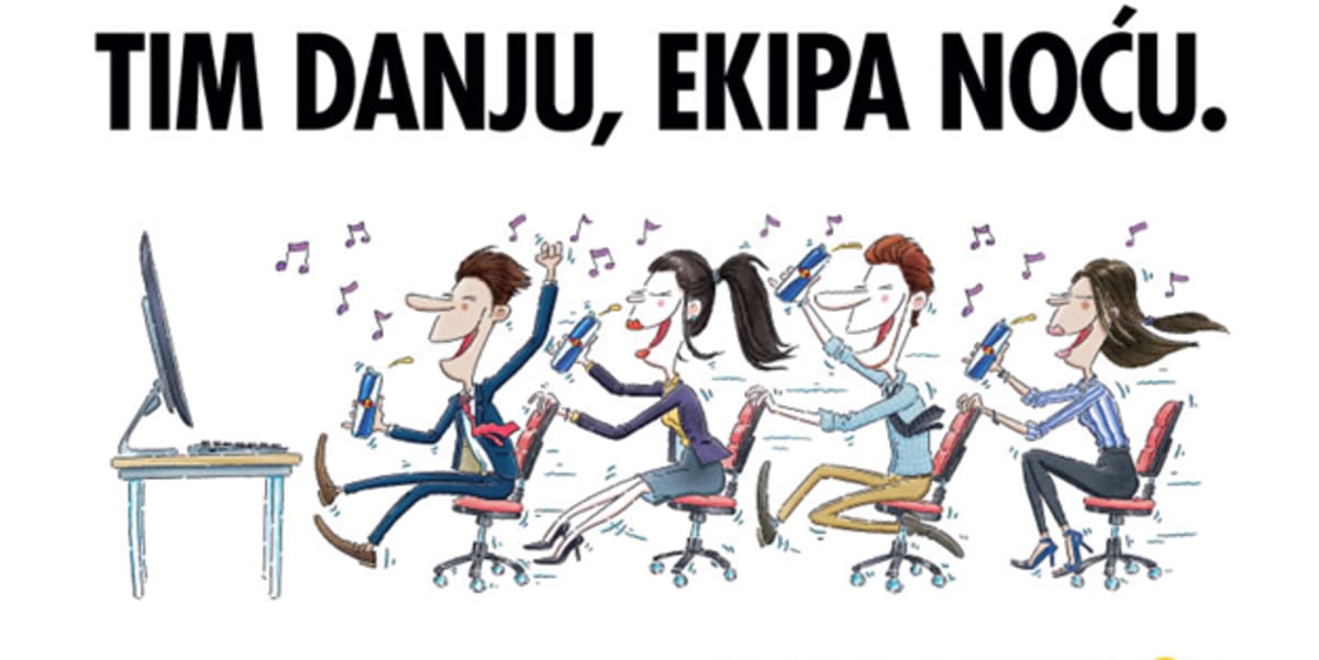 Tim danju, ekipa noću.