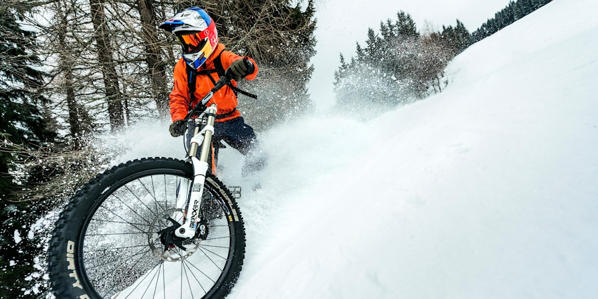 Winter downhill mountain biking sales
